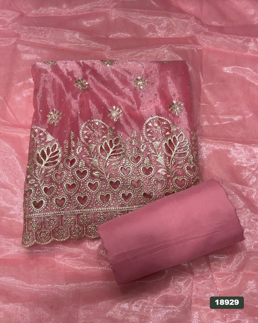 Silk Embroidery Suit Set