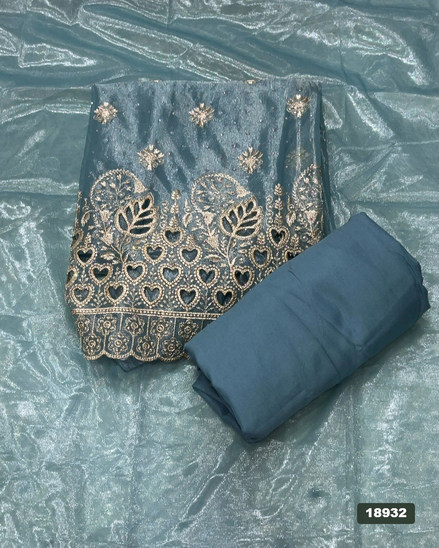 Silk Embroidery Suit Set
