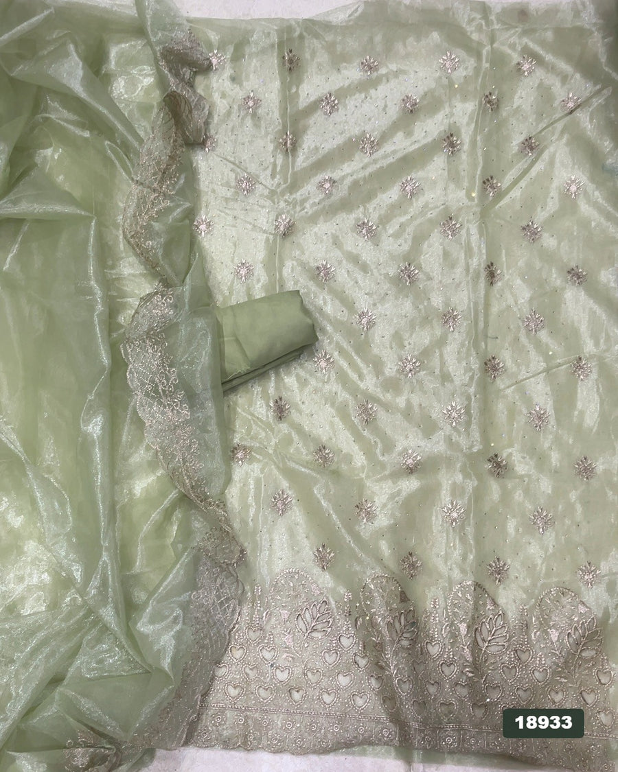 Silk Embroidery Suit Set
