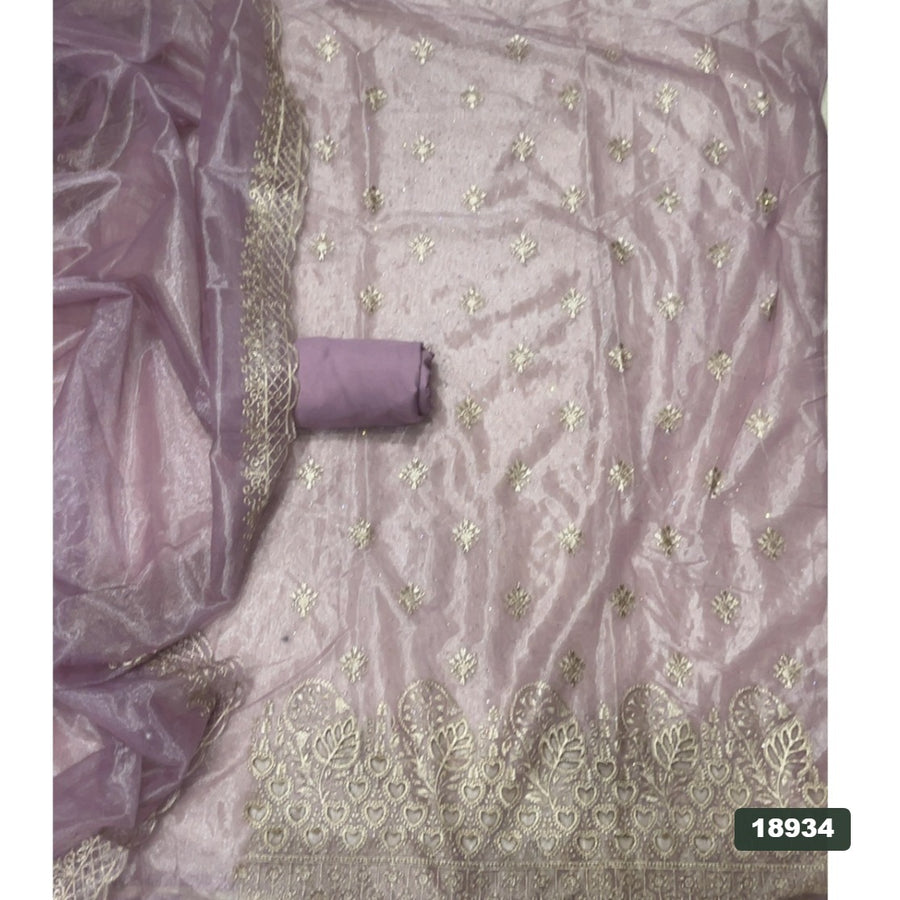 Silk Embroidery Suit Set