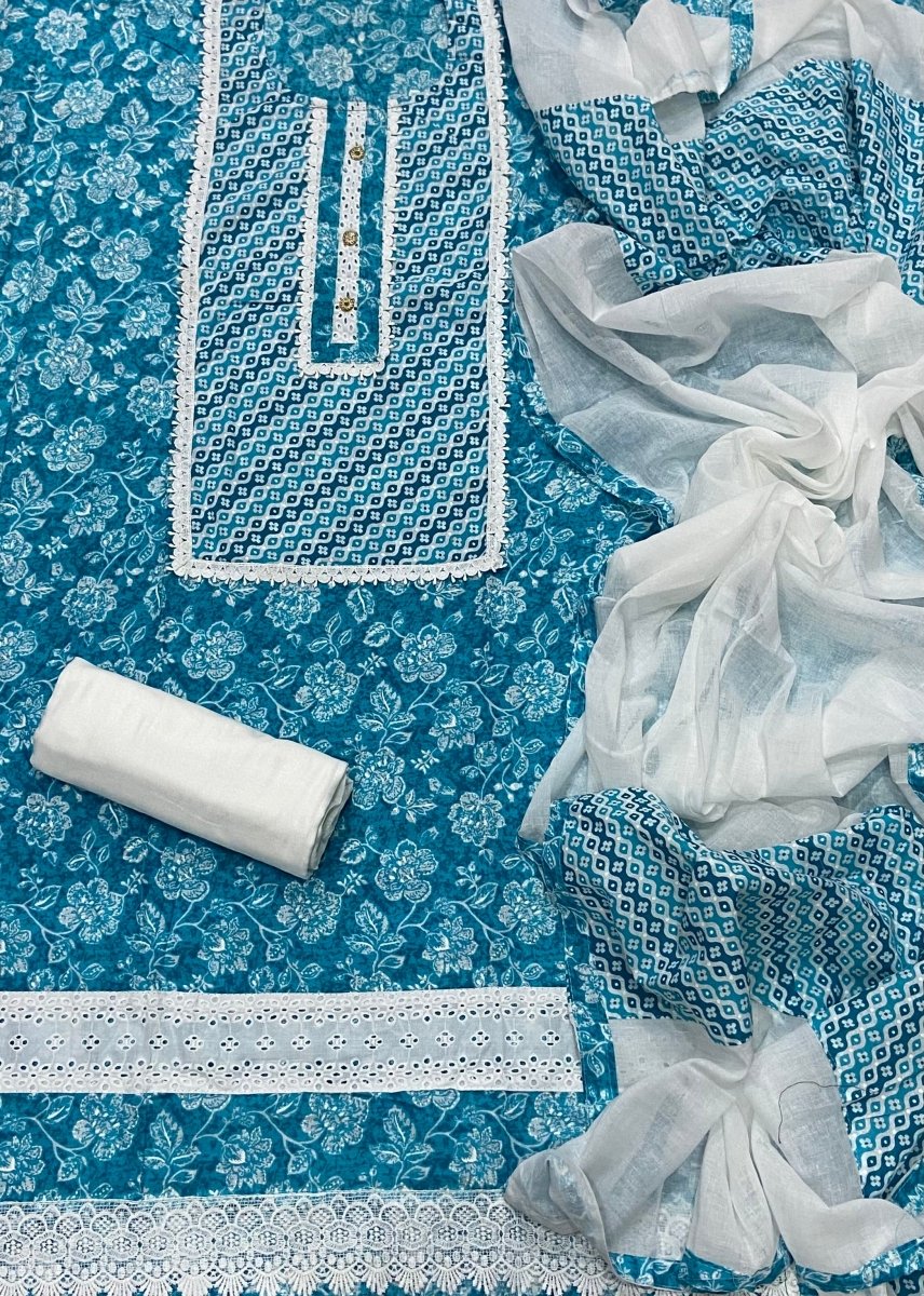 Summer Looms Pure Cotton Suit Set - Yanchi