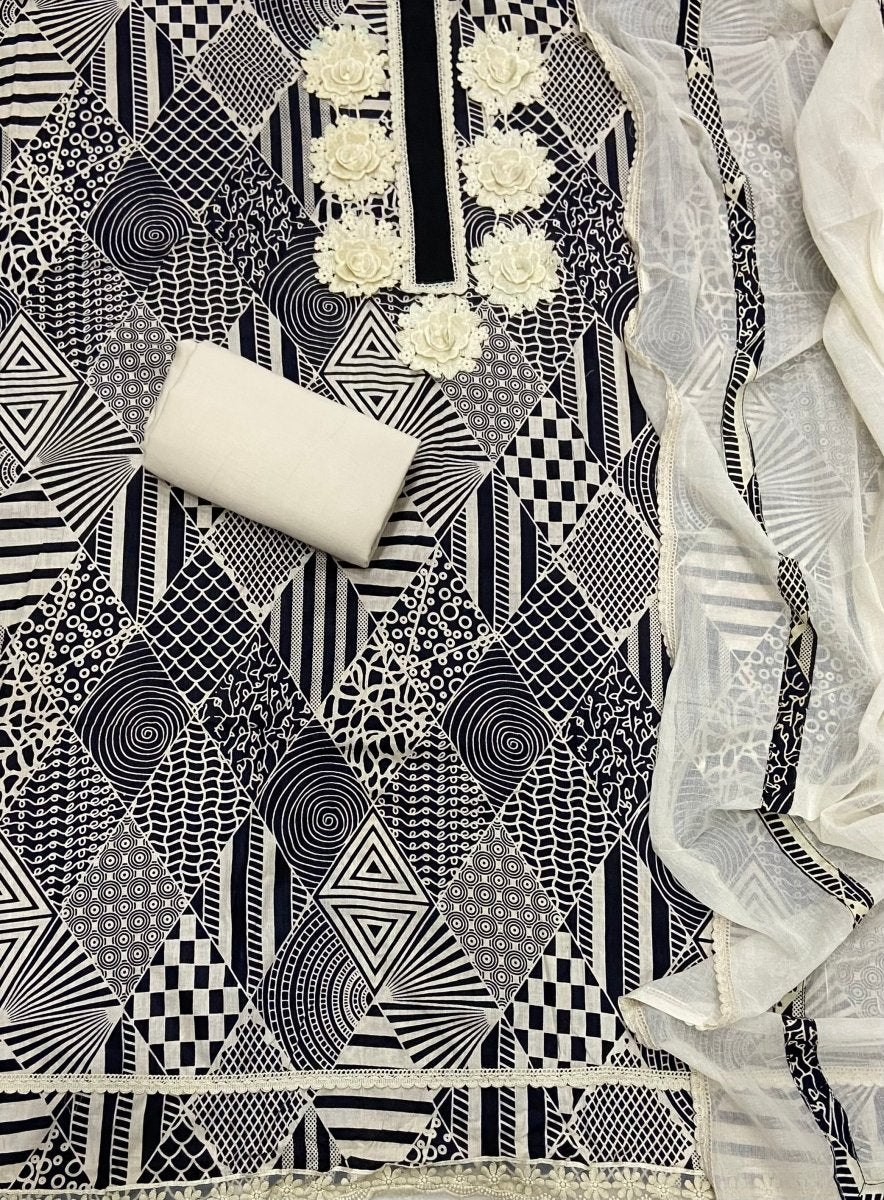Summer Looms Pure Cotton Suit Set - Yanchi