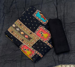 Traditional Festive Organza Silk Suit Set with Heavy Cutdana Work - Yanchi
