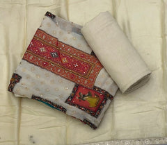 Traditional Festive Organza Silk Suit Set with Heavy Cutdana Work - Yanchi