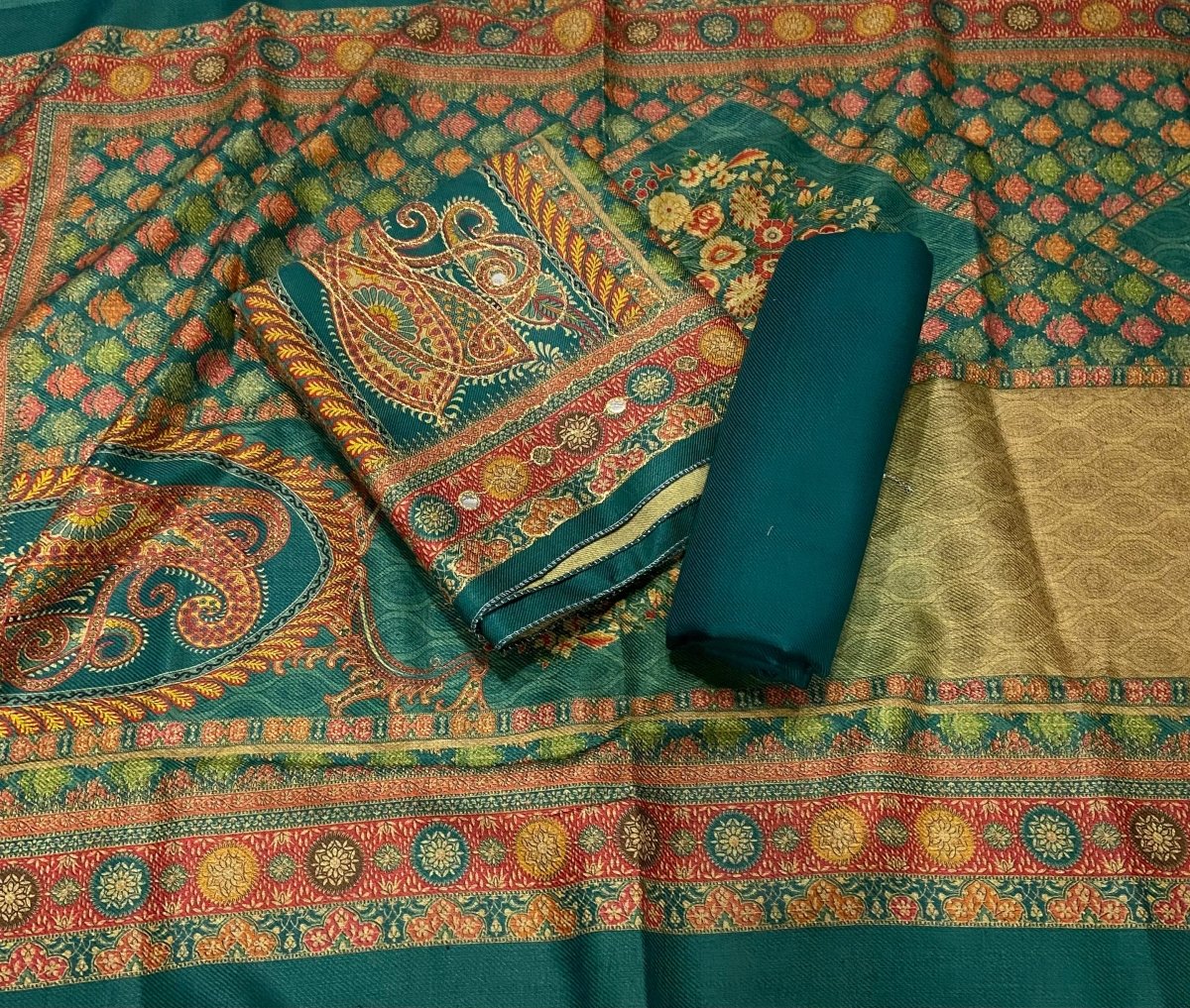 Winter Alpine Suit Set with Aari Work - Yanchi