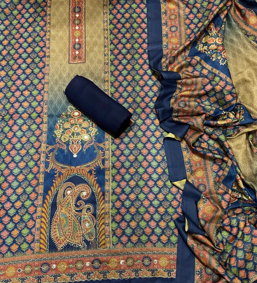 Winter Alpine Suit Set with Aari Work - Yanchi