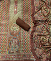 Winter Alpine Suit Set with Aari Work - Yanchi