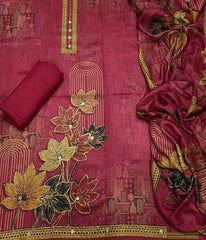 Winter Alpine Suit Set with Aari Work - Yanchi