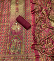 Winter Alpine Suit Set with Aari Work - Yanchi