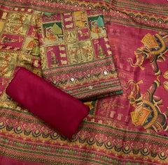 Winter Alpine Suit Set with Aari Work - Yanchi