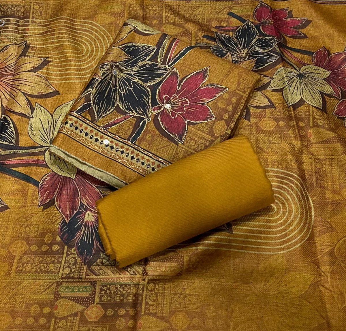 Winter Alpine Suit Set with Aari Work - Yanchi