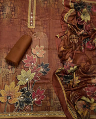 Winter Alpine Suit Set with Aari Work - Yanchi