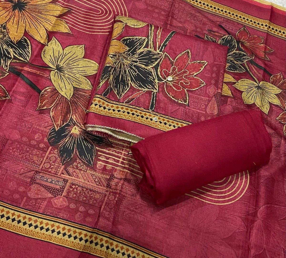 Winter Alpine Suit Set with Aari Work - Yanchi