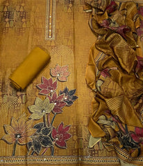 Winter Alpine Suit Set with Aari Work - Yanchi