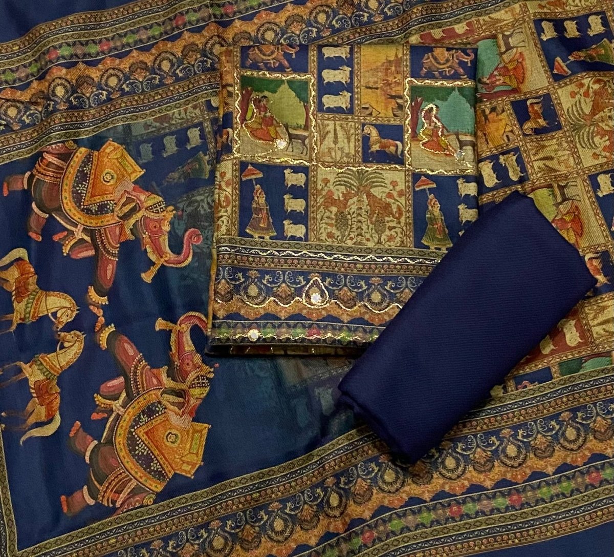 Winter Alpine Suit Set with Aari Work - Yanchi