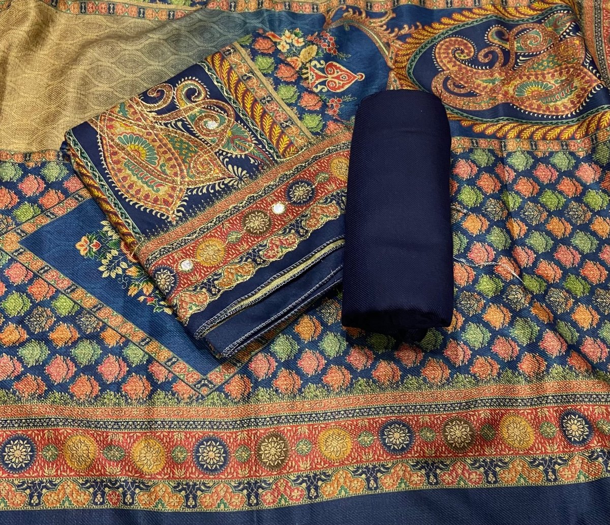 Winter Alpine Suit Set with Aari Work - Yanchi