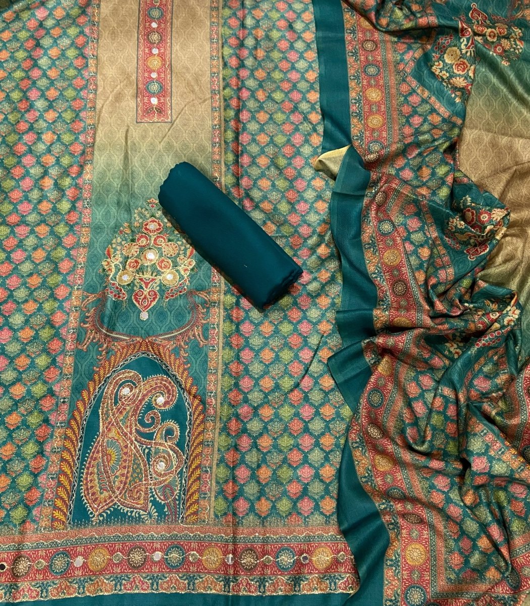 Winter Alpine Suit Set with Aari Work - Yanchi