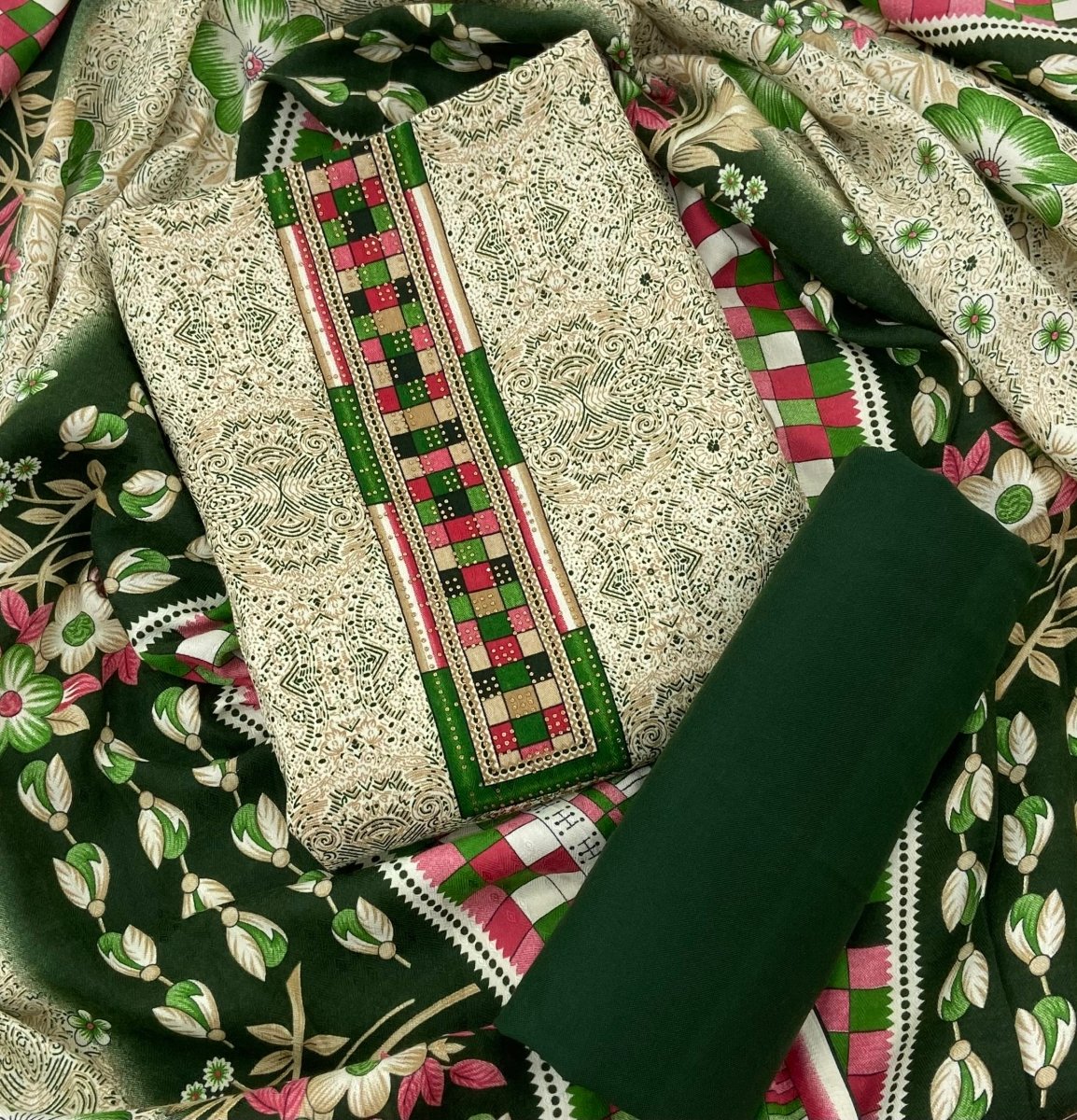 Winter Pashmina Suit Set - Yanchi