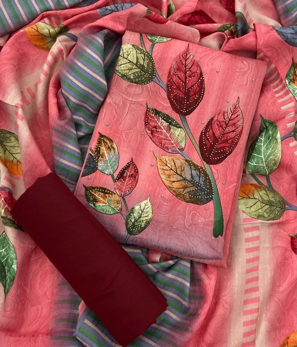 Winter Pashmina Suit Set - Yanchi