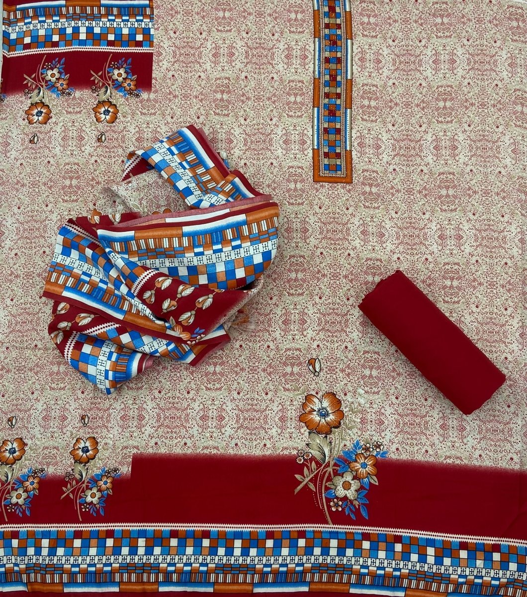 Winter Pashmina Suit Set - Yanchi