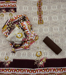 Winter Pashmina Suit Set - Yanchi
