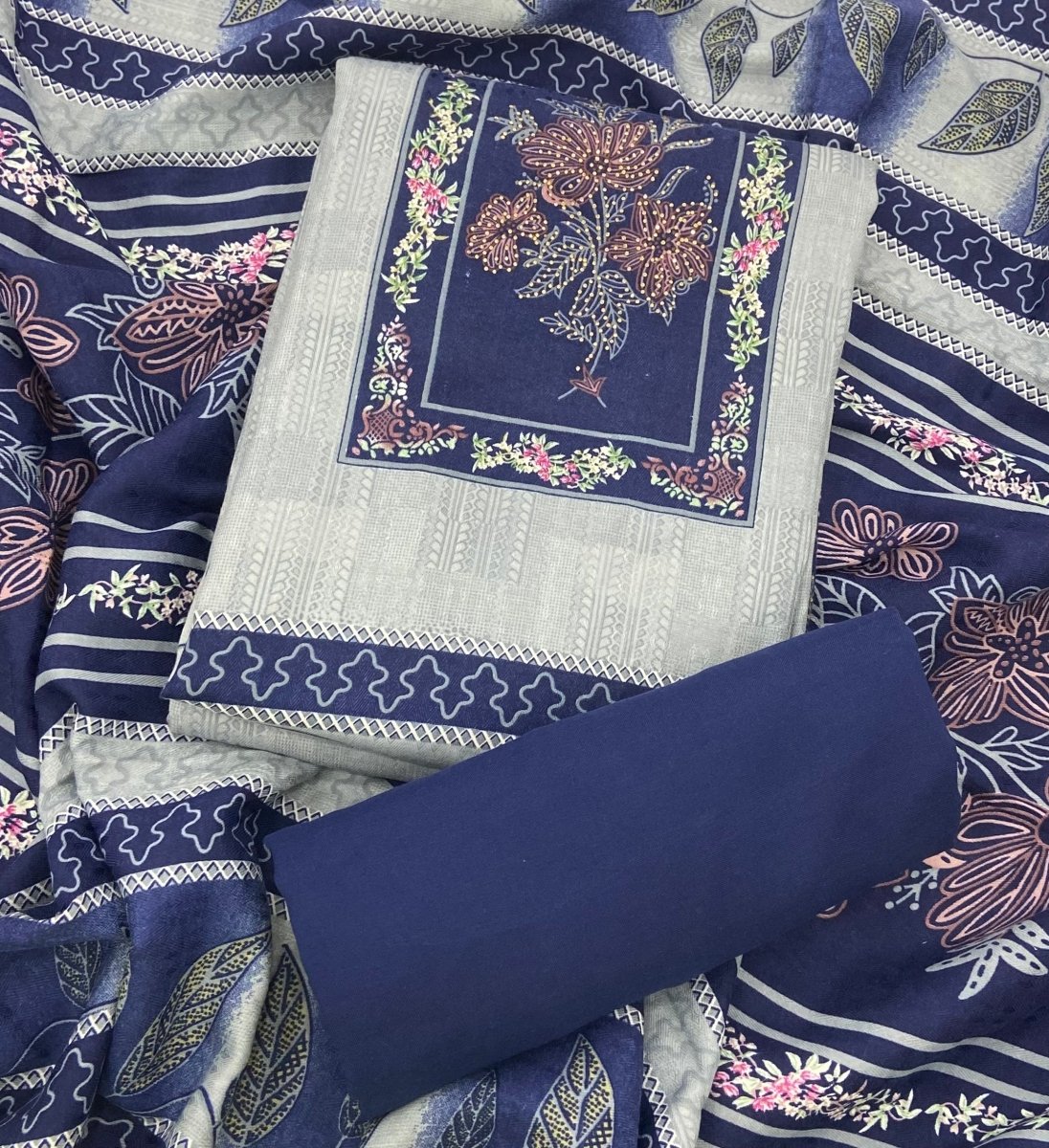 Zaira Winter Pashmina Suit Set - Yanchi