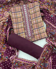Zaira Winter Pashmina Suit Set - Yanchi