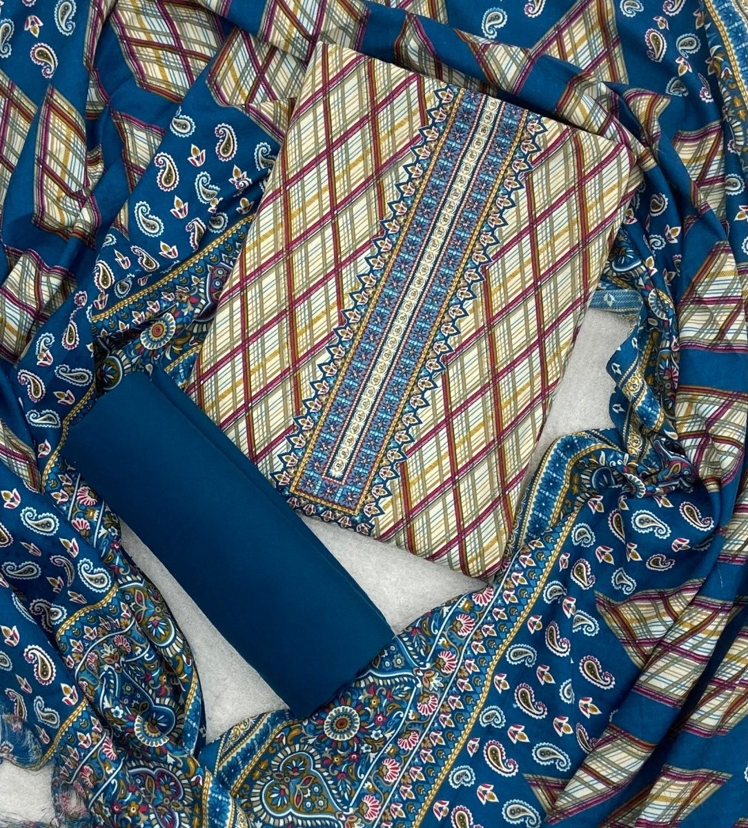 Zaira Winter Pashmina Suit Set - Yanchi