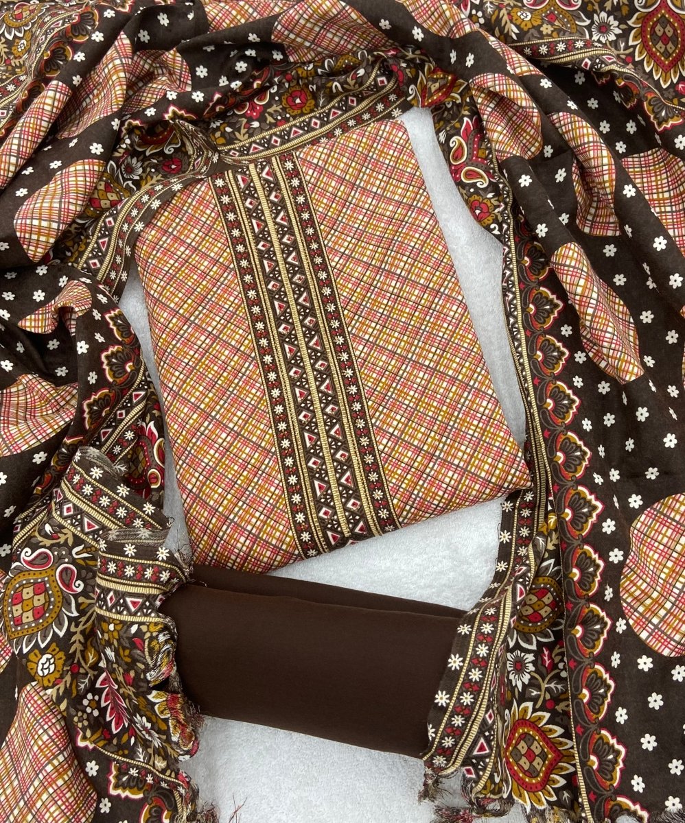 Zaira Winter Pashmina Suit Set - Yanchi