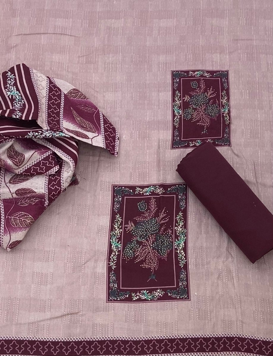 Zaira Winter Pashmina Suit Set - Yanchi